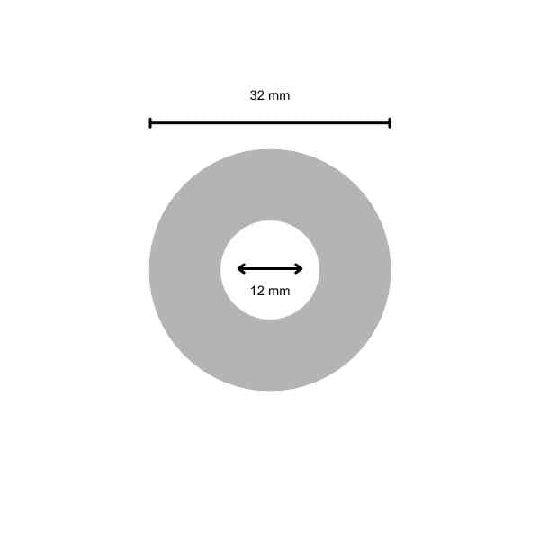 INSULATING TEFLON DISC Ø 32MM