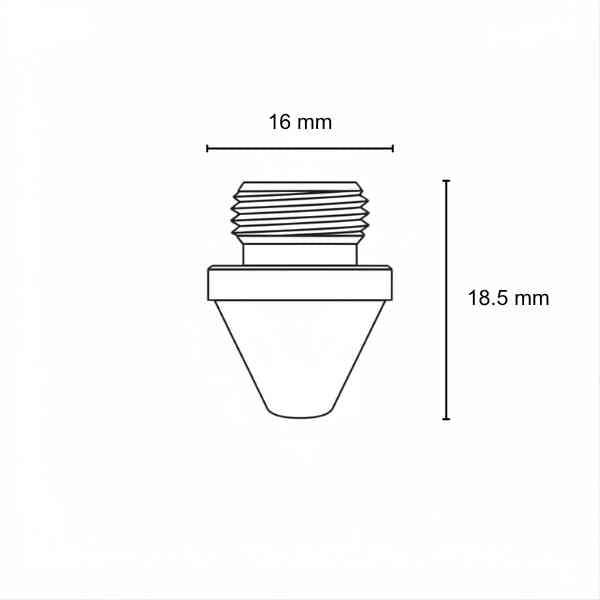HS95 Chrome Nozzle 2.0mm