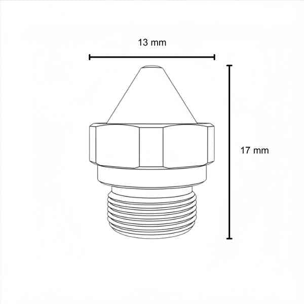 Conical Tip H Nozzle 1.2mm