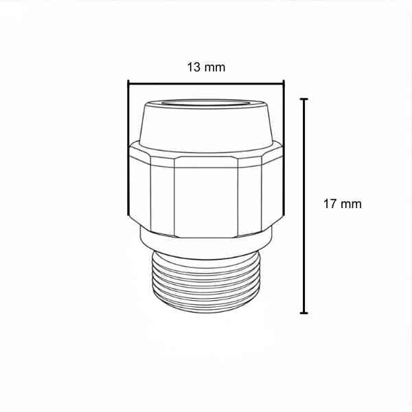 F35 NOZZLE Ø 3.5 H/CHROME TIP