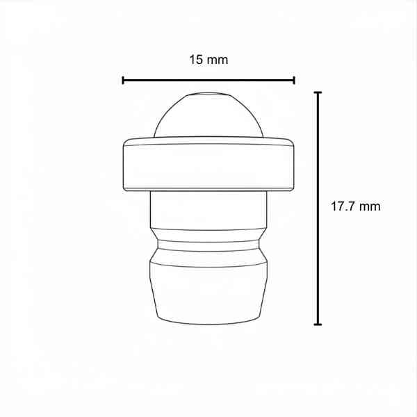 NOZZLE PUSH-FIT H15 PRECISION