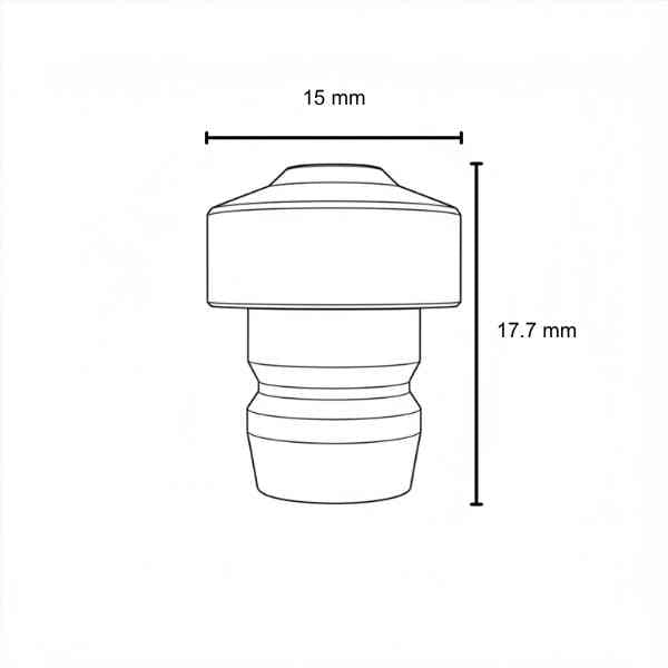 NOZZLE PUSH-FIT NK17-17 PRECISION