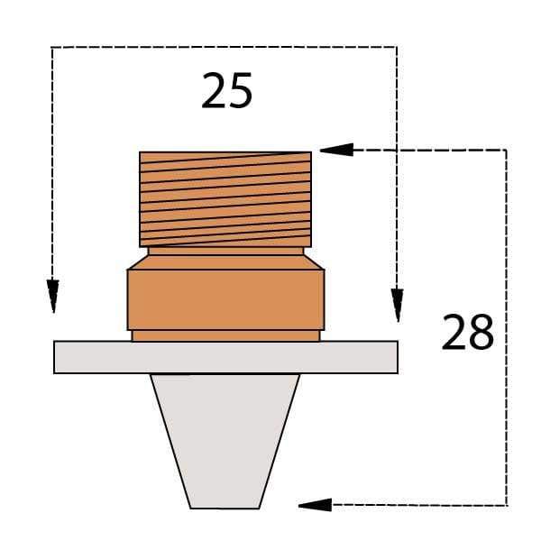 Slim Nozzle 2.0Mm Cp Cutting Head