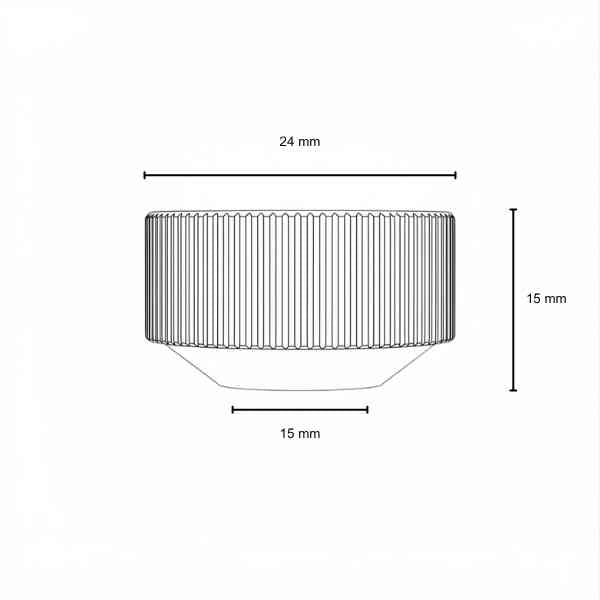 NOZZLE NUT NT X1 H.15MM