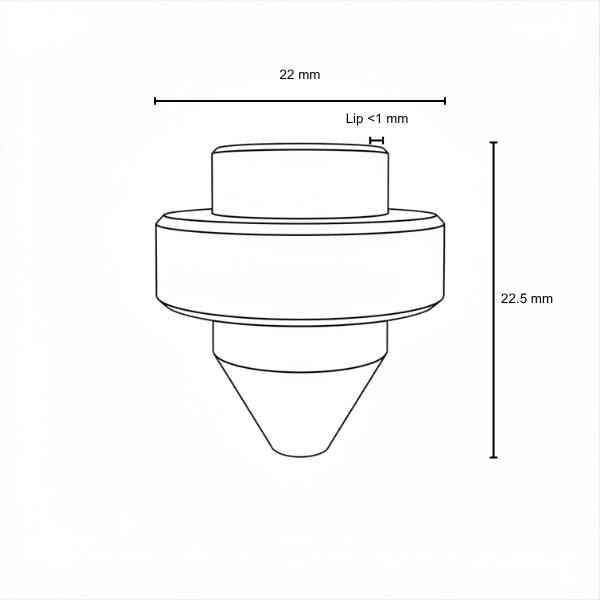 NOZZLE CYL. NTX1 Ø 1.0