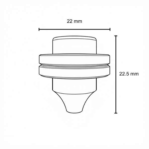 Nozzle w/ Radius O-R 1.2mm