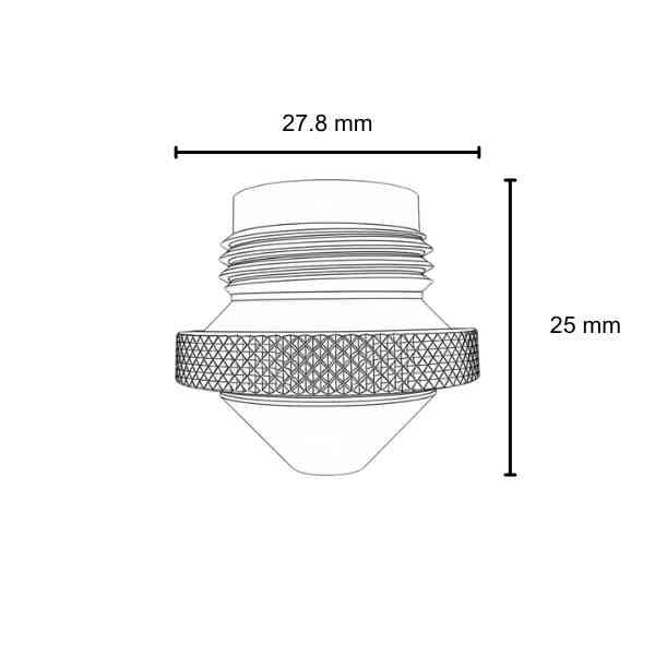 LVD DOUBLE NOZZLE Ø 2.5
