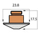 Side Blow Nozzle Chrome Plated 1.5Mm Cutting Head