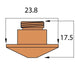 Side Blow Nozzle 1.0Mm Cutting Head