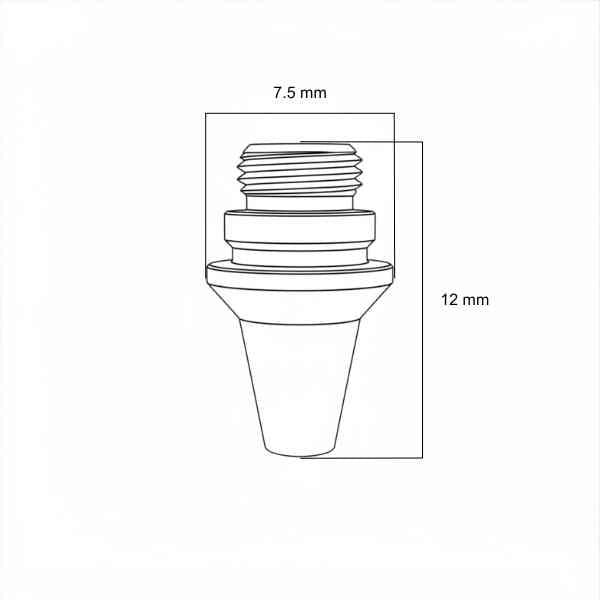 3D Conical KK Type Nozzle 1.5mm (10 Pack)