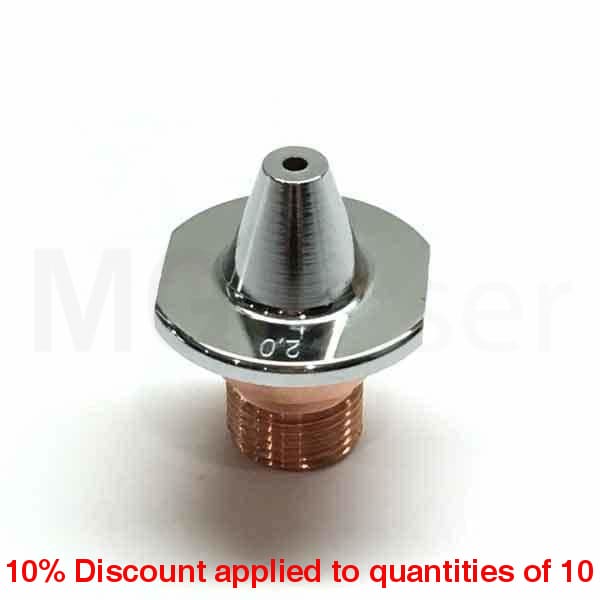 Slim Double Nozzle 2.0Mm Chrome Cutting Head