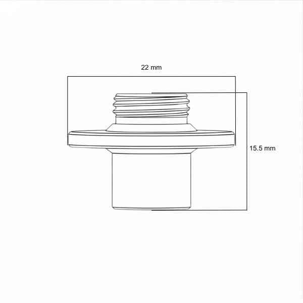 Smooth Double Nozzle 7.5mm