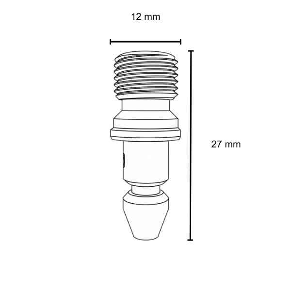 Long Air 3D Nozzle 2.5mm