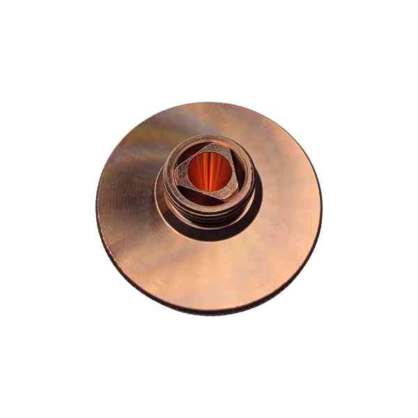 Nozzle, Precitec Compatible, D28-H15-M11, Fast-Cutting Concave (10-Pack) - 1.6mm - Chrome (Double)