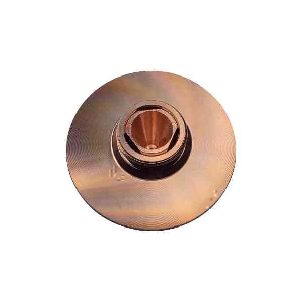 Nozzle, Precitec Compatible, D28-H15-M11, Concave (10-Pack) - Concave - 2.5mm - Chrome (Double)