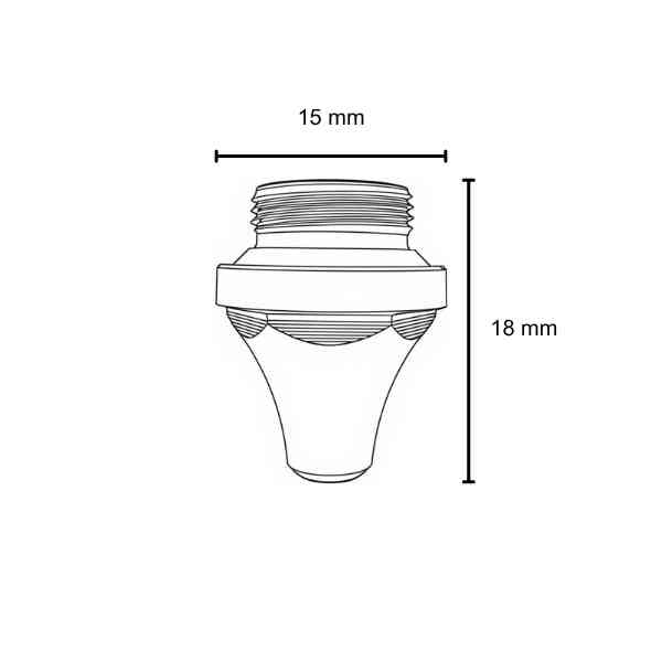 Nozzle, Raytools Compatible, D15, H18, M11 (10-Pack) - Double - 1.6mm