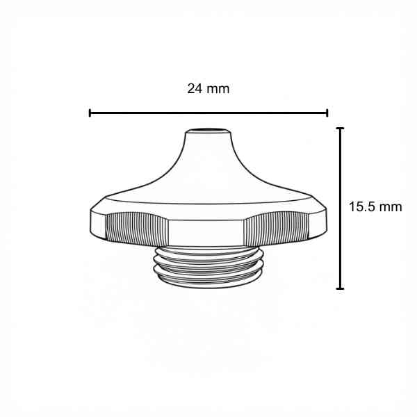 EAB NOZZLE W/RADIUS Ø 1.0