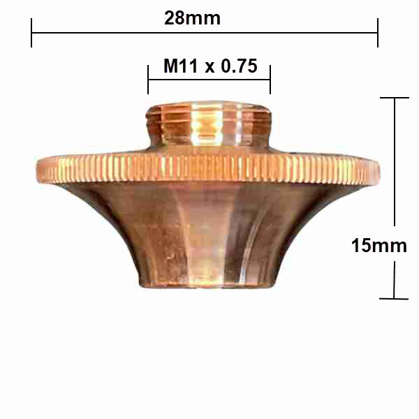 HSG Booster Nozzle, D28-H15-M11 (10-Pack)