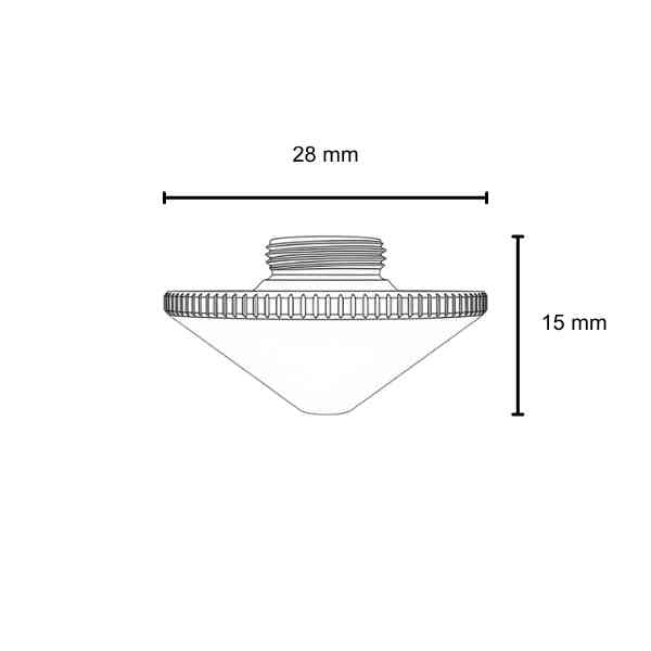 Nozzle, Precitec Compatible, D28-15-M11 - 1.2mm (10-pack) - Double - Copper