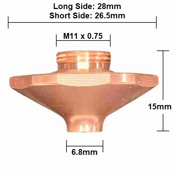 Nozzle Hans SB, D28-H15-M11 (10-Pack)