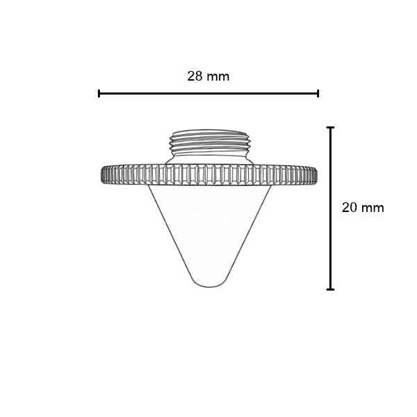 Penta Bevel Nozzle Single 5.0mm