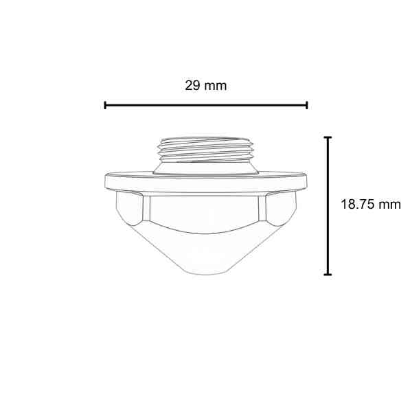 DE KT Precitec Nozzle Tip - 4.0mm