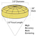 Lens Ii-Vi: 2.0 Dia .38 Thick 5.0 Fl Plano-Convex High Accuracy Auto Centering