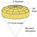Lens Ophir: 2.0 Dia .38 Thick 7.5 Fl Plano-Convex Standard Coating