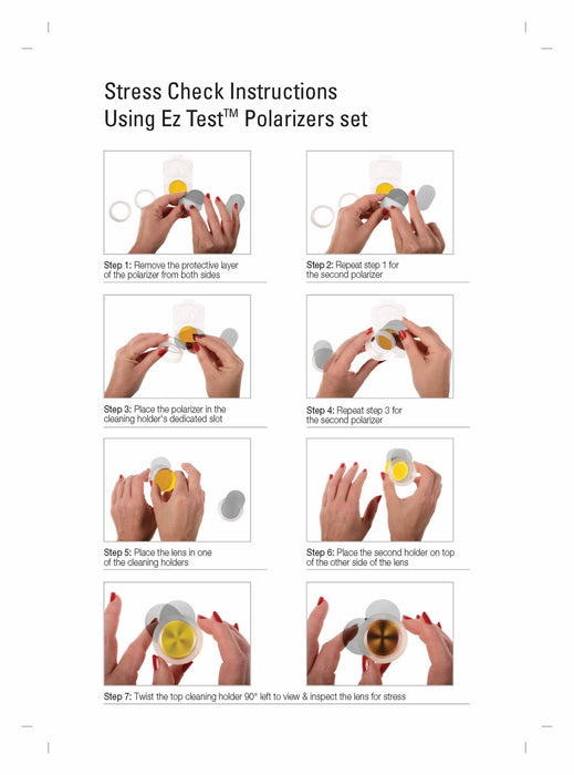 Lens Stress Tester 1.5 Diameter Cleaning Supplies