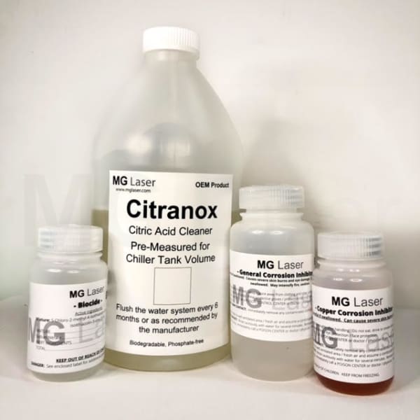 Pre-Measured Chiller Water Additive Kit With Citranox - 30 Gallon Tank Maintenance